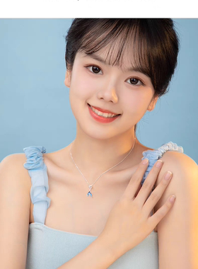 999纯银项链女鱼尾轻奢小众2025年新款爆款锁骨链生日礼物送女友