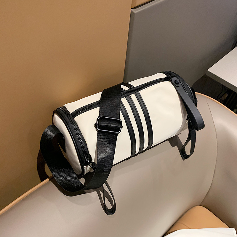 时尚ins超火圆筒包2025新款潮百搭尼龙布包包女包休闲单肩斜挎包,淘宝优惠券,粉丝福利购,淘宝优惠卷