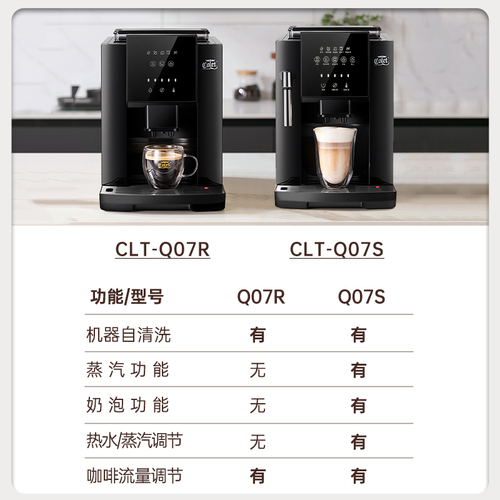 卡伦特触屏全自动一体家用蒸汽打奶泡美式意式现磨小型咖啡机07S