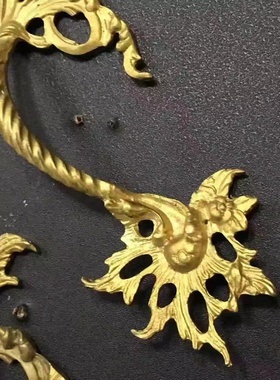 法国纯铜门把手西洋古董