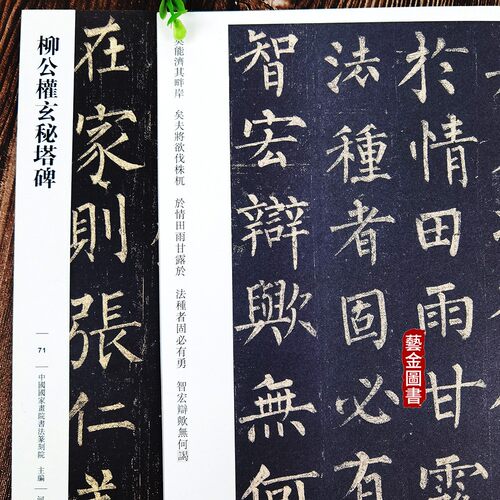 柳公权玄秘塔碑传世经典书法碑帖71  繁体注释柳公权毛笔楷书字帖原碑书法软笔临摹练字帖 河北教育出版社 艺金正品 - 图2