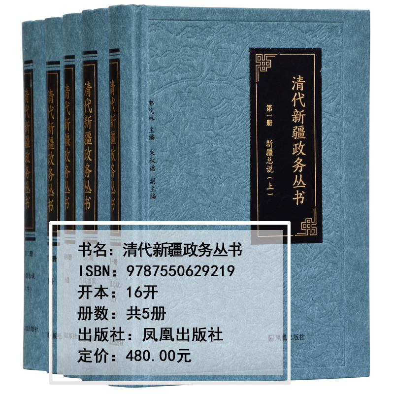 清代新疆政务丛书(全5册)郭院林主编 16开精装清代地方政府行政管理新疆历史研究清代政治新疆治理凤凰出版社-图0