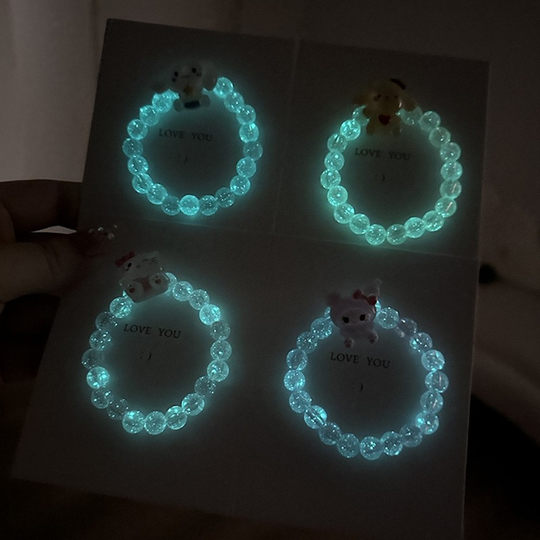 Children's luminous bracelet cute rabbit glowing bracelet women