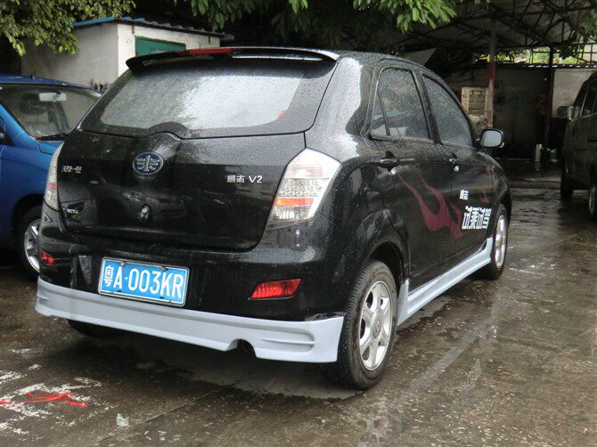 pp塑料 两厢威志v2小包围改装 一汽威志v2前后唇侧裙尾翼改装