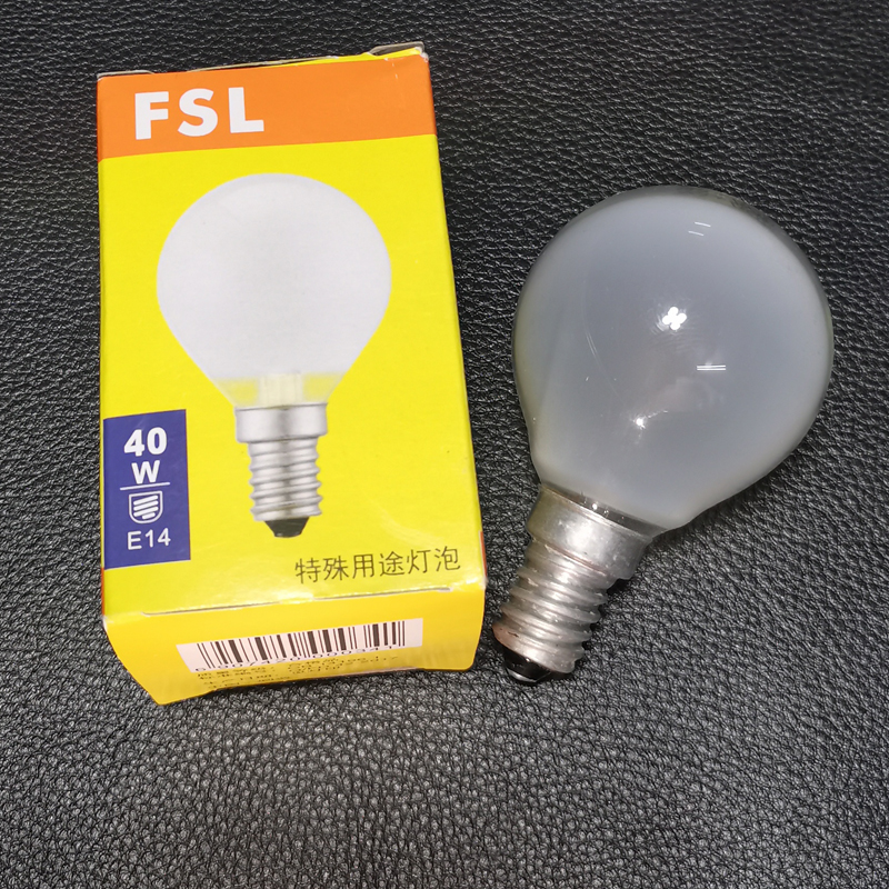 佛山照明FSL钨丝暖光灯泡E14可调光15W25W40W60W磨砂透明小圆球泡 - 图2