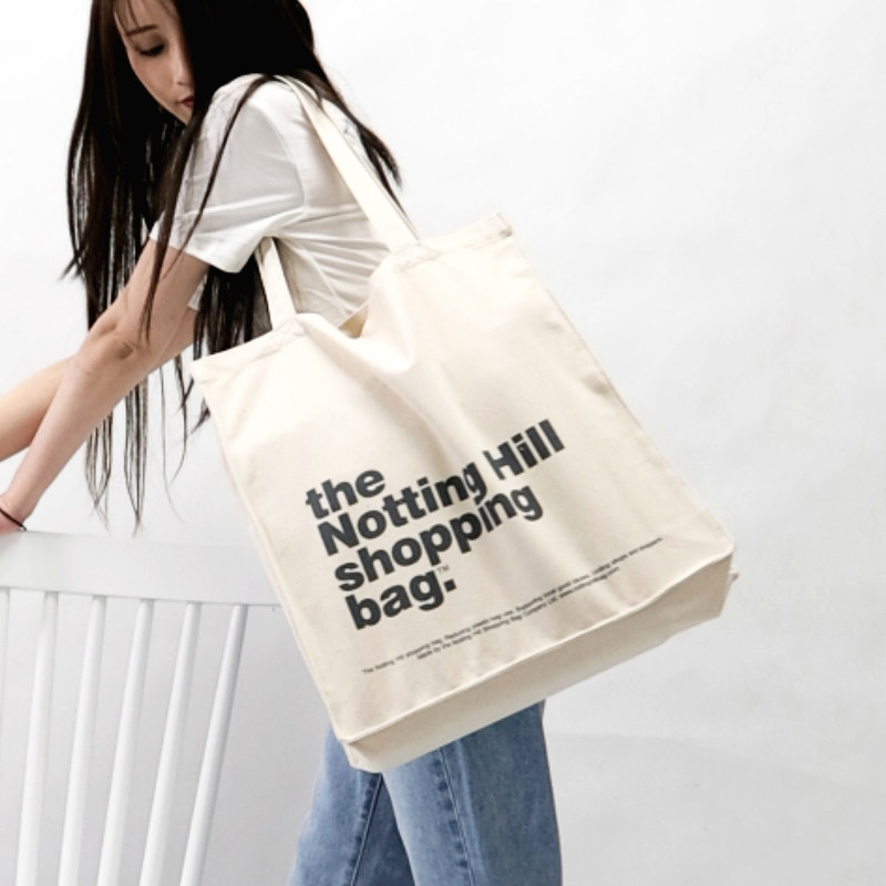 特大容量伦敦诺丁山同款男女单肩帆布包购物袋通勤出游收纳可定制,淘宝优惠券,粉丝福利购,淘宝优惠卷