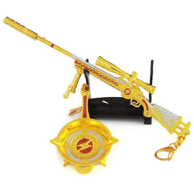 和平精英皮肤甜心宝贝akm炫紫旋律五爪金龙m416玩具仿真金属模型