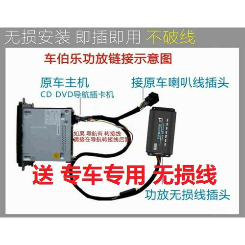 正品大功率DSP+汽车功放一体机 无损安装车载音响无源低音D200 - 图2