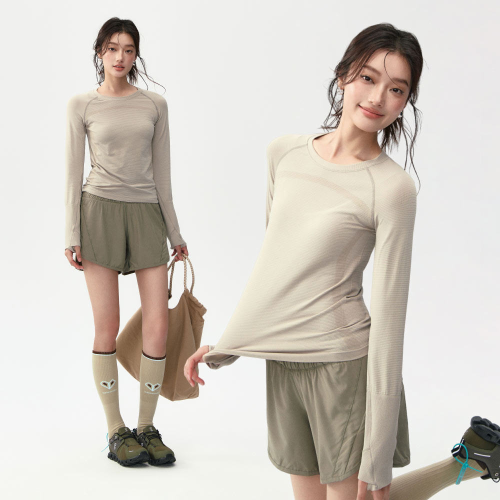 瑜伽服秋冬季女显瘦跑步运动t恤长袖修身普拉提训练透气健身上衣,淘宝优惠券,粉丝福利购,淘宝优惠卷