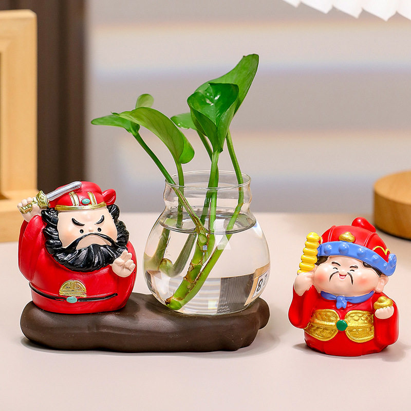 【驱魔钟馗】职场防小人办公室工位解压装饰桌面水培摆件好运礼物,淘宝优惠券,粉丝福利购,淘宝优惠卷