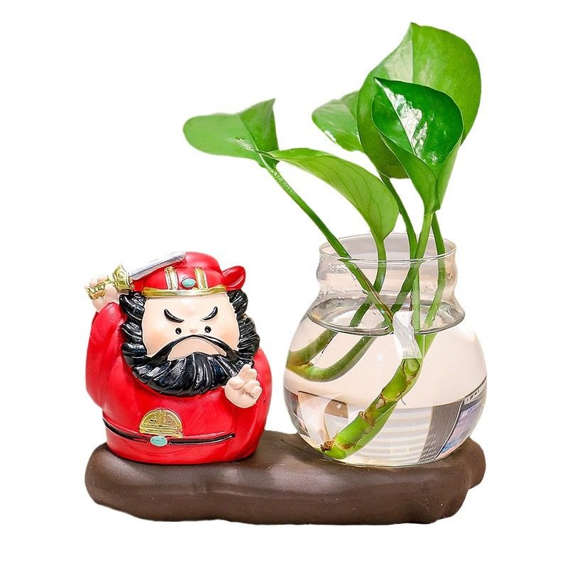 【驱魔钟馗】职场防小人办公室工位解压装饰桌面水培摆件好运礼物,淘宝优惠券,粉丝福利购,淘宝优惠卷