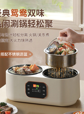 家用宿舍双胆电煮饭煲炖汤煎炒菜