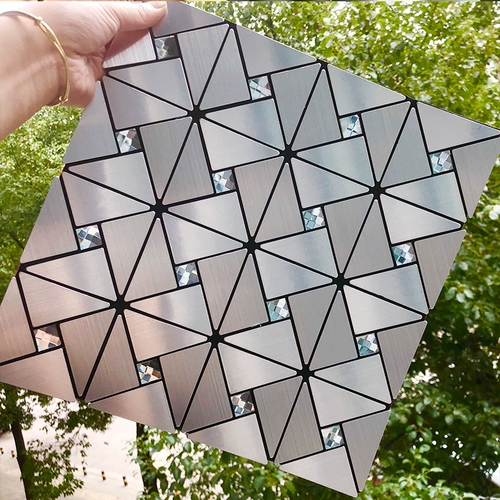 Самостоятельная телевизионная фон стена Ветряная мельница бронзовая золотая мозаика