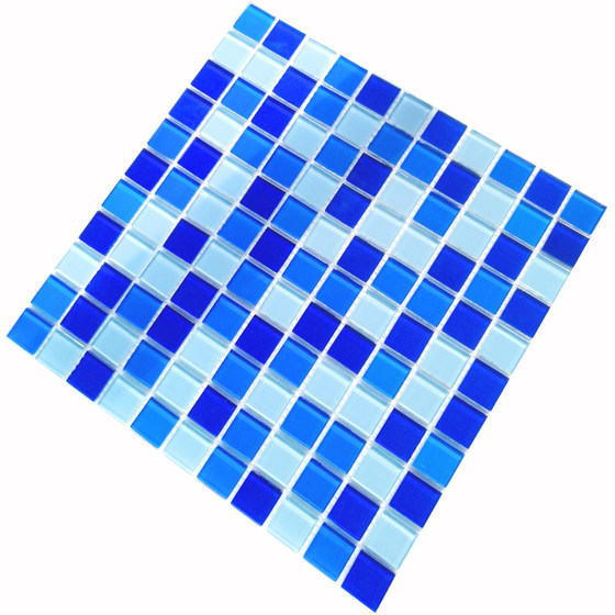 Crystal glass mosaic tv background wall pool