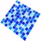 Crystal glass mosaic tv background wall pool