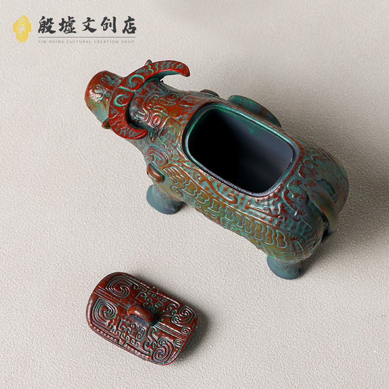 封神殷商文化亚长牛尊立体文创冰箱贴小摆件伴手礼安阳殷墟博物馆