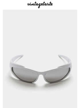 VINTAGETASTE 炫酷半框设计感ins风防紫外线骑行墨镜绿色太阳眼镜