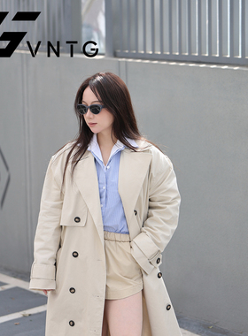 VNTG墨镜高级感炭灰色猫眼型时髦ins风御姐防紫外线uv400太阳眼镜