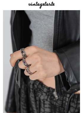 日系美少女爱心滴釉戒指