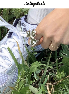 fever金属蝴蝶结铜戒指