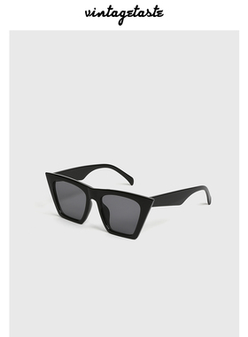 梯形大框ins风黑色墨镜