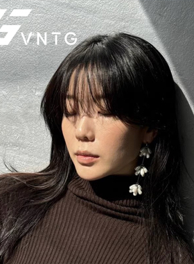 VINTAGETASTE 原创设计水滴形珍珠串珠高级感ins风韩国流苏耳环