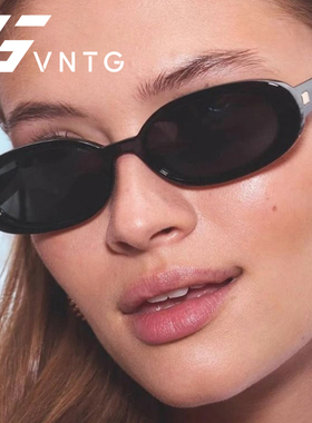 VNTG墨镜椭圆形经典款百搭撞色极简风澳洲网红ins风uv400太阳眼镜