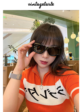 粗框黑色大框显脸小墨镜