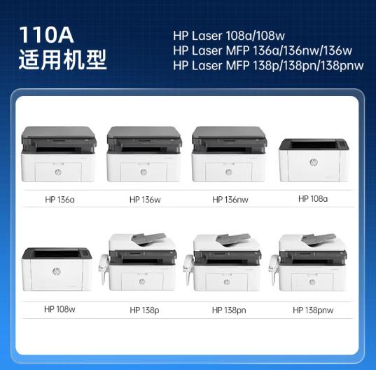 格之格1110易加粉环保装硒鼓适用惠普136a 108W 108a 138pn激光机 - 图0