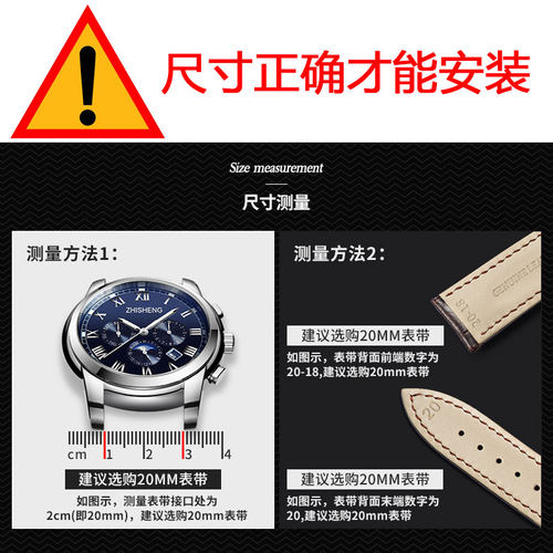 适配康斯登表带钢带男女款实心不锈钢精钢蝴蝶扣原装表链金属20mm - 图0