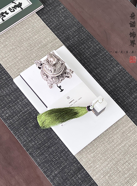 新中式摆件组合侘寂风格书房桌面