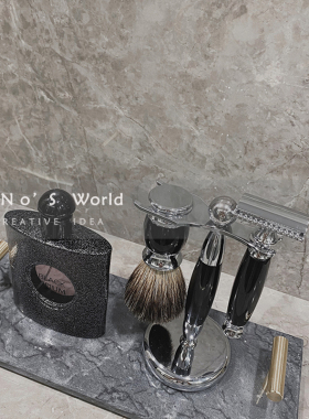 黑色样板房间浴室轻奢风香薰摆件