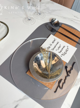 样板间餐具套装北欧餐桌软装