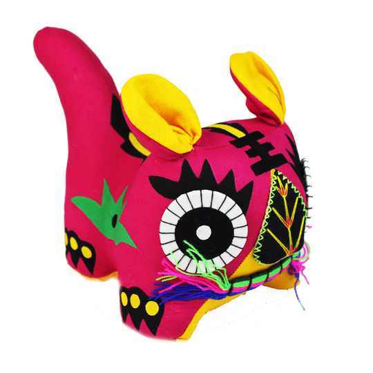 吉祥虎大号布老虎出国礼品中国特色小礼品送老外纯手工布艺摆件