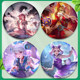 King of Glory Badge Bar 58mm Diao Chan Xiao Qiao Luban Daji Game Anime Peripheral Millet Brown