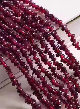 diy石榴石半成品手串水晶散珠