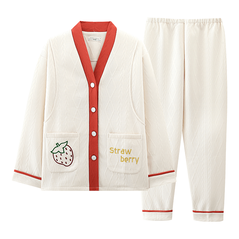 秋冬季空气棉月子服，春秋纯棉产后10月份哺乳孕妇睡衣产妇家居服坐-第2张图片-提都小院