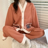Осенняя хлопковая послеродовая демисезонная пижама для кормящих грудью для молодой матери для беременных, увеличенная толщина