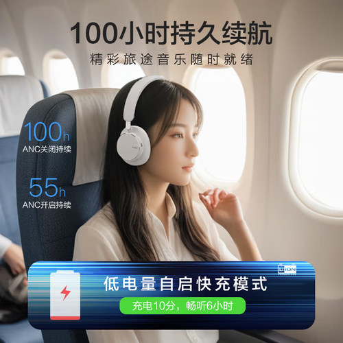 AKG N9头戴式主动降噪无线蓝牙耳机高音质长效续航 - 图2