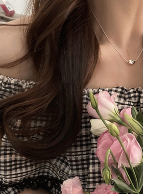 韩式韩版轻奢小众设计不规则扭结滚轮项链女2022年新款时尚锁骨链