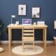 All solid wood computer desk, simple and modern