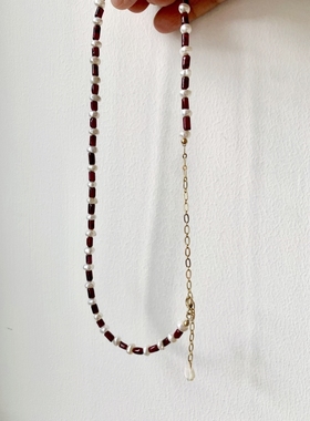 紫牙乌石榴石轻奢宫廷风女华丽