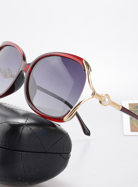 墨镜女士时尚风圆脸配近视太阳镜