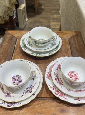 梅森陶瓷手绘奢华一杯双碟