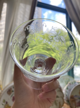 蚀刻蝴蝶兰系列小高脚酒杯