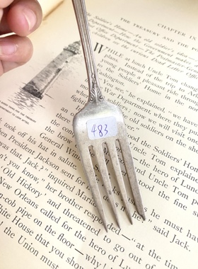 华莱士玫瑰点系列纯银叉16.5cm