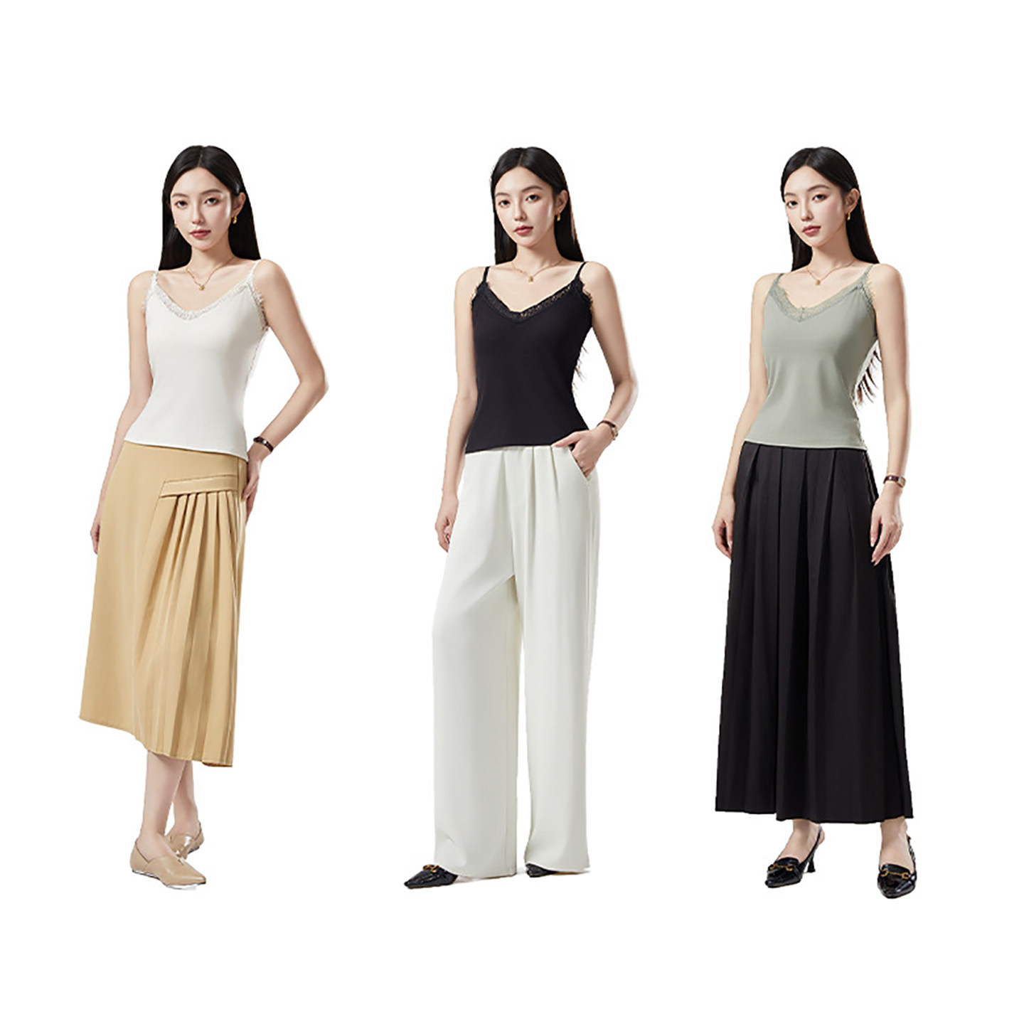 秋冬蕾丝V领吊带背心女山茶花精油抗菌羊毛保暖带胸垫背心内搭女,淘宝优惠券,粉丝福利购,淘宝优惠卷