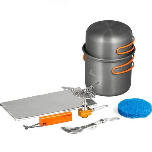 Огненная кленовая кленовая установка с двойным открытым предметом портативная печь 116T 208 Set Pot Ветровые блоки Огненной камень