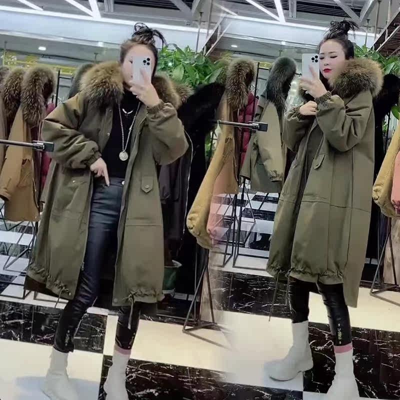 派克服2025年新款季长款大毛领加绒加厚外套女韩版宽松工装棉服,淘宝优惠券,粉丝福利购,淘宝优惠卷