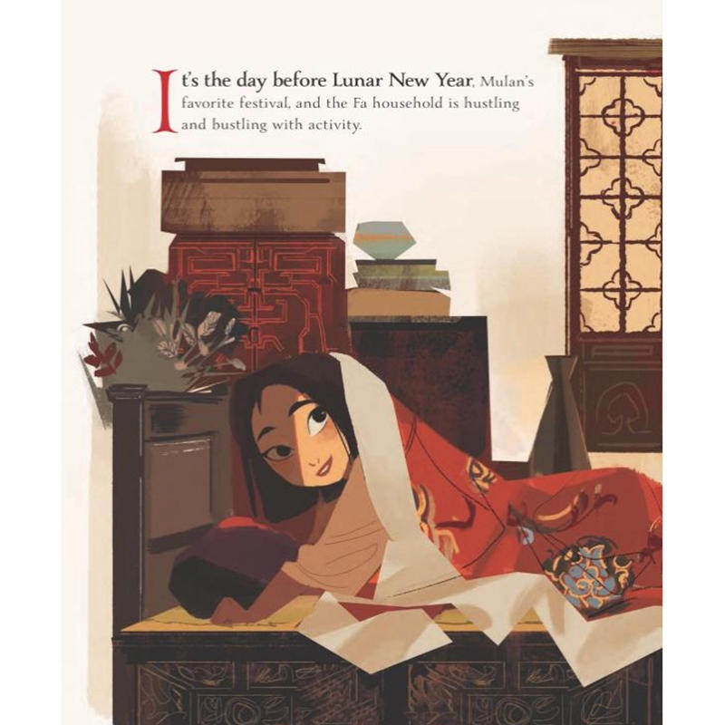 木兰的农历新年 英文原版 Mulan's Lunar New Year 花木兰 木兰的春节 Disney Princess 迪士尼公主精装绘本 英语书籍